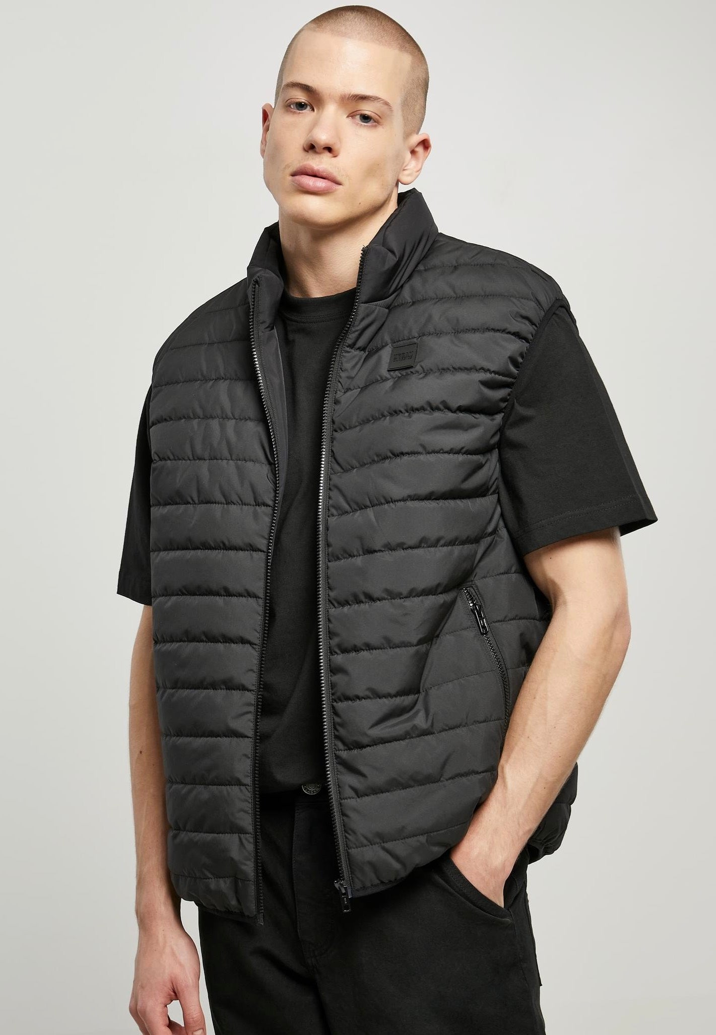 urban-classics-light-bubble-black-gilet-noir-homme-taille-m image 1