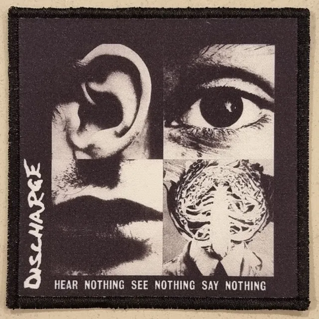 discharge-hear-nothing-see-nothing-patch-punk image 1
