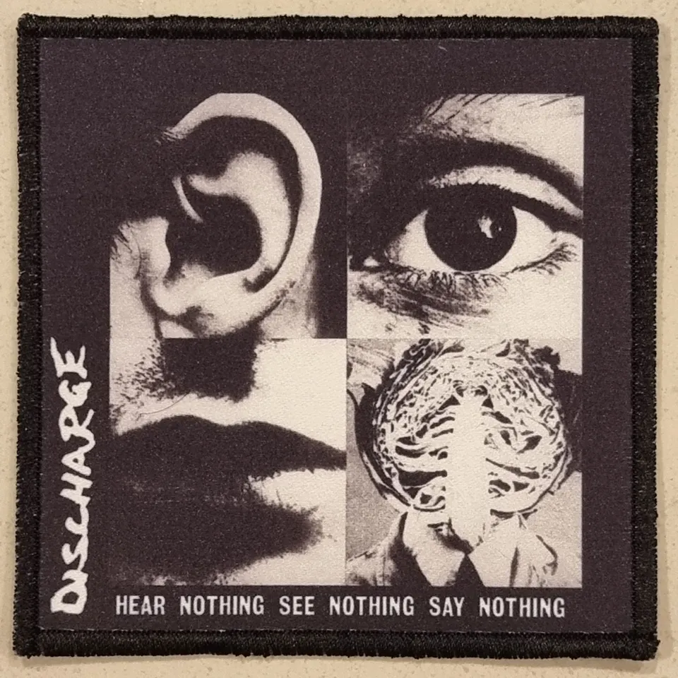discharge-hear-nothing-see-nothing-patch-punk image 1