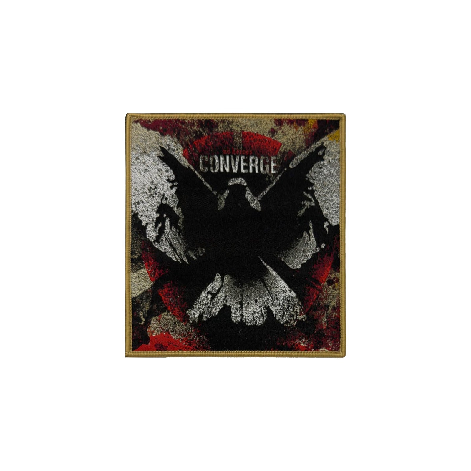 783punx-converge-no-heroes-petit-patch-tiss-bordure-rouge image 4
