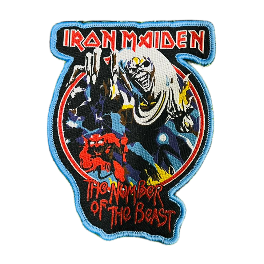 783punx-small-patch-iron-maiden-number-beast-patch-tiss-rouge image 4