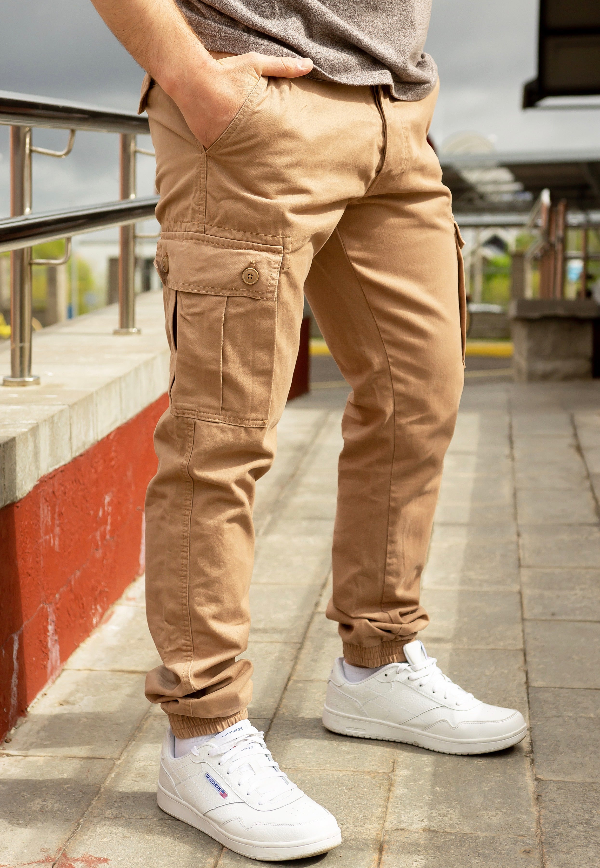 surplus-bad-boys-pantalon-cargo-beige-coton-homme image 6