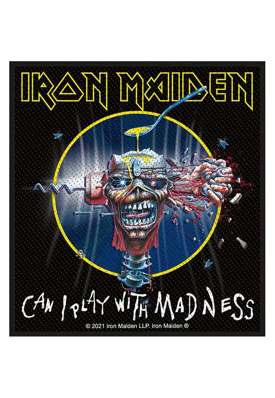 iron-maiden-can-i-play-with-madness-patch-noir-taille-unique image 1