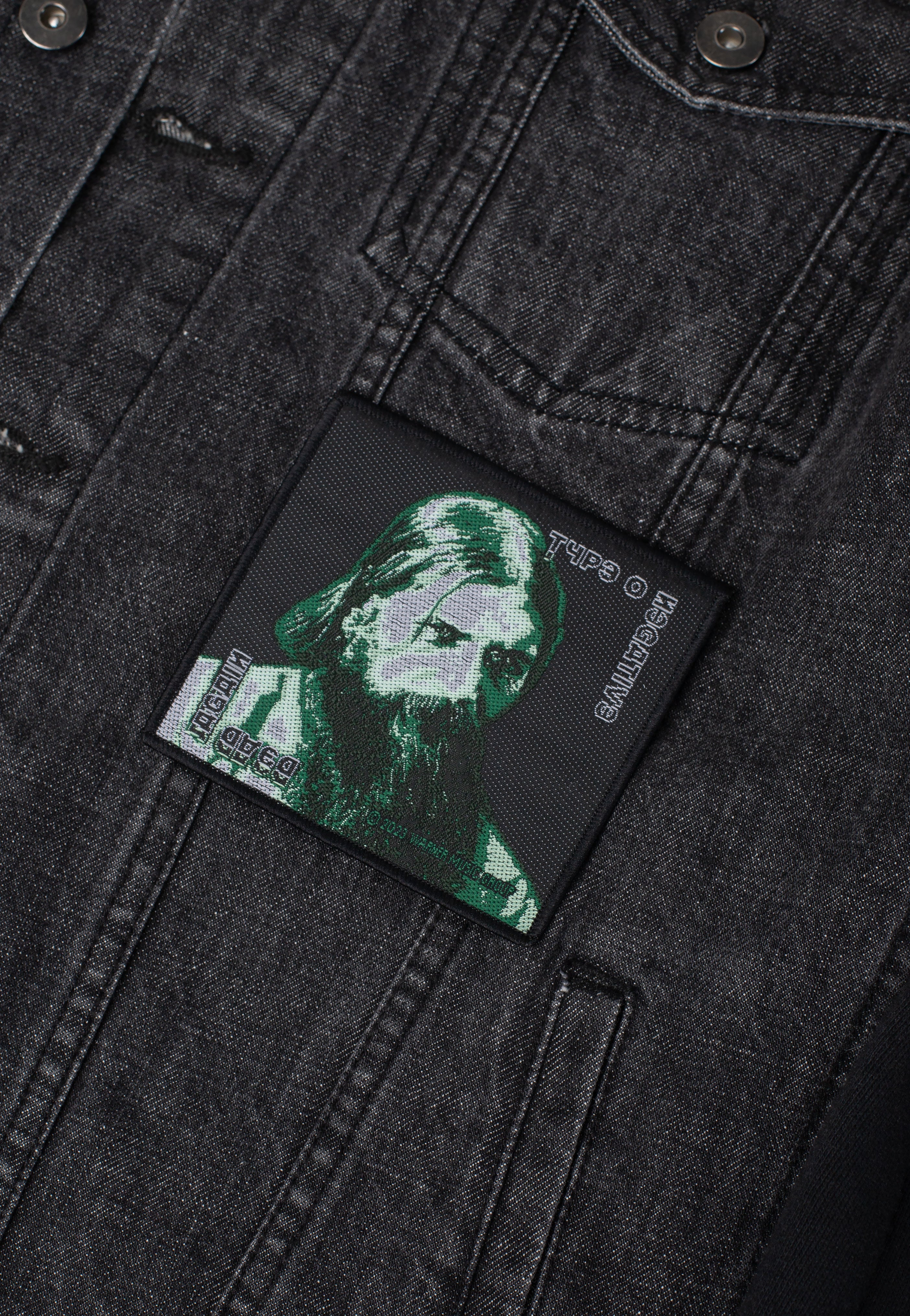type-o-negative-dead-again-patch-noir-polyester image 2