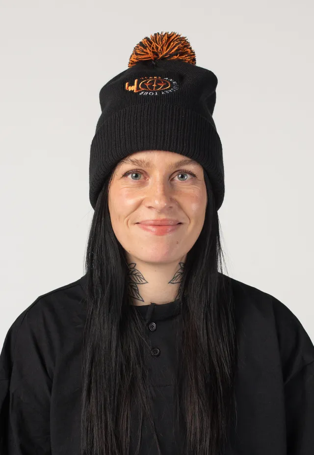 helloween-40-years-pumpkin-beanie-noir-pompon image 1