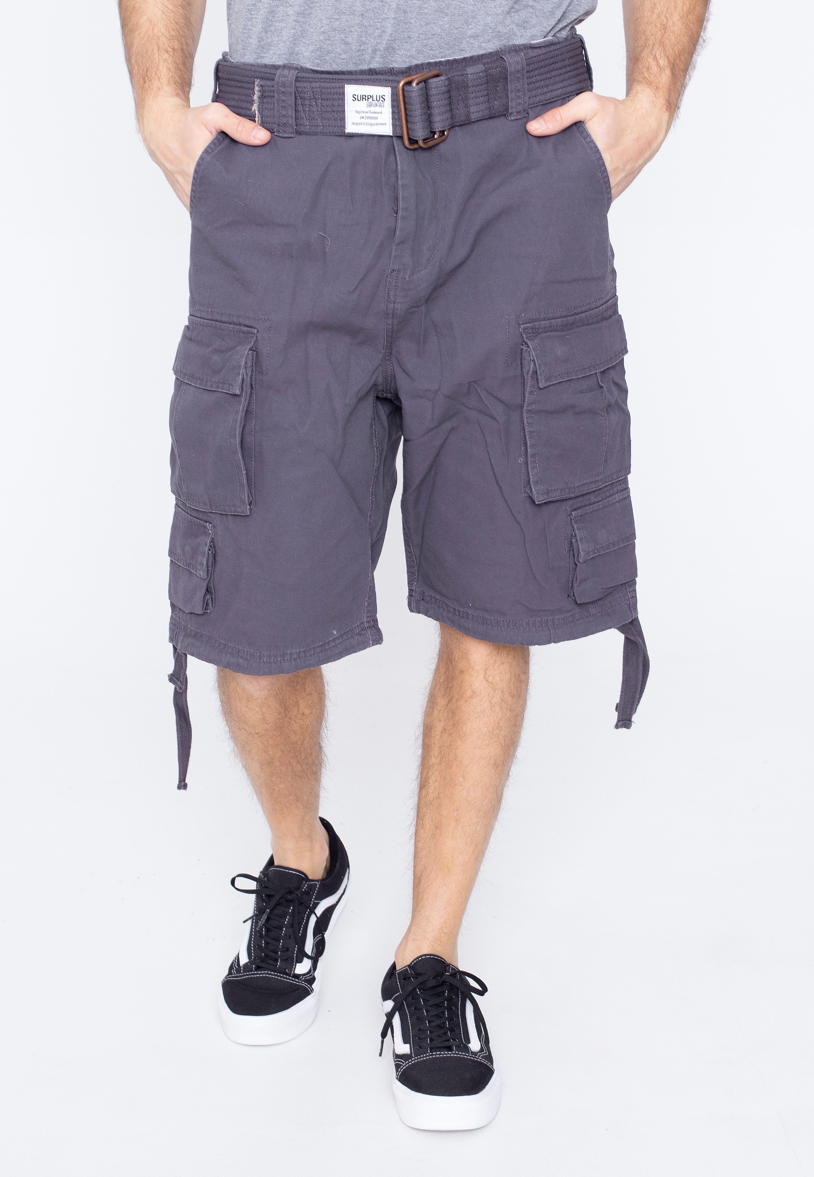 surplus-division-anthrazit-short-cargo-gris-homme image 1