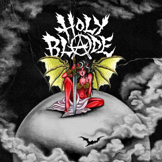 holy-blade-beyond-vinyle-7-split-orange-noir image 1
