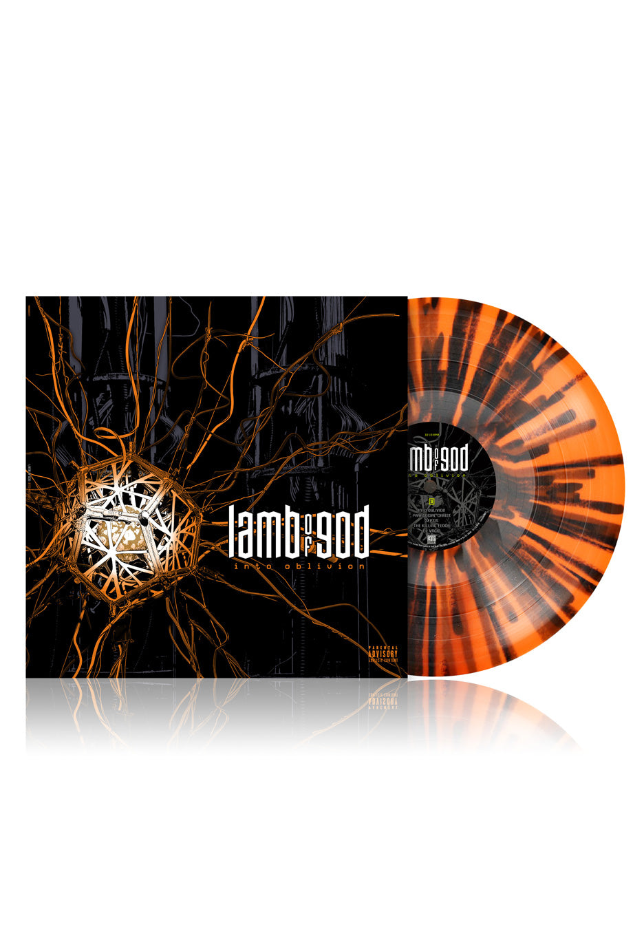 lamb-of-god-into-oblivion-vinyle-orange-splatter-limit image 1