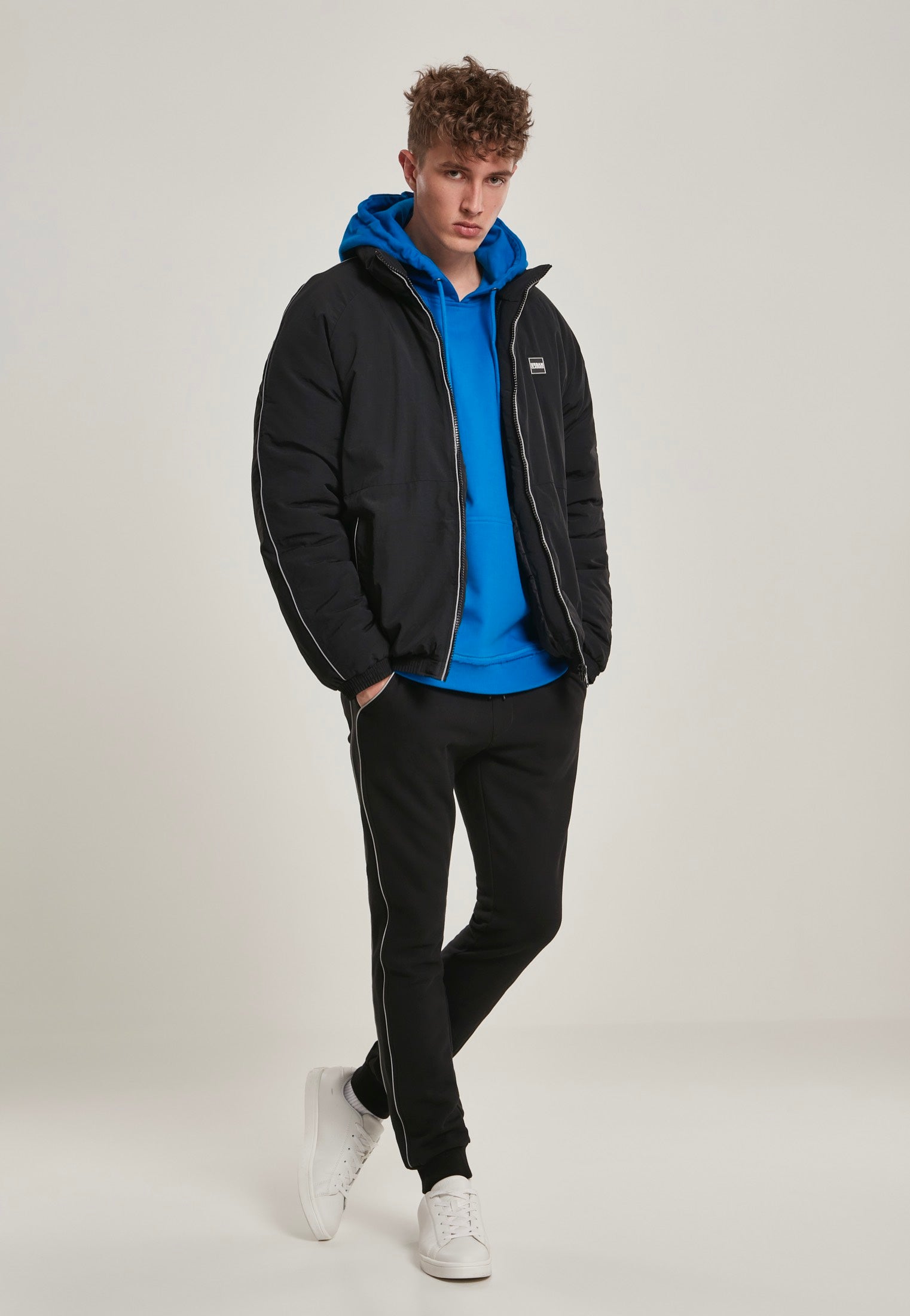 urban-classics-reflective-piping-black-veste-noire-taille-m image 5