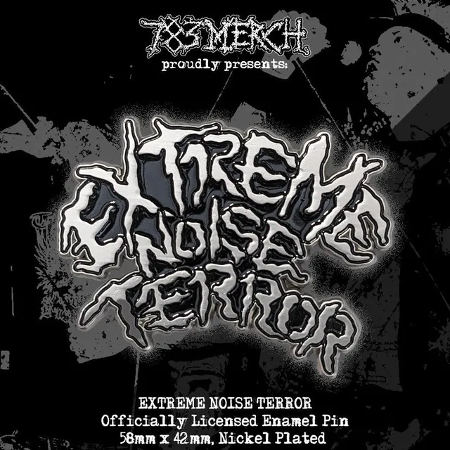 extreme-noise-terror-logo-pin-s-mail-noir image 1