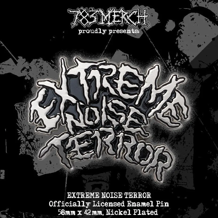 extreme-noise-terror-logo-pin-s-mail-noir image 1