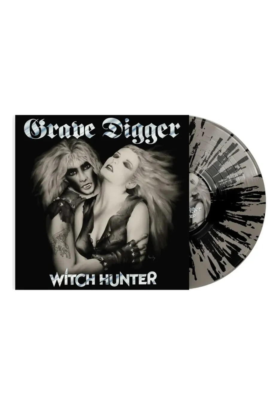 grave-digger-witch-hunter-vinyle-lp-splatter-blanc-noir-heavy-metal image 1