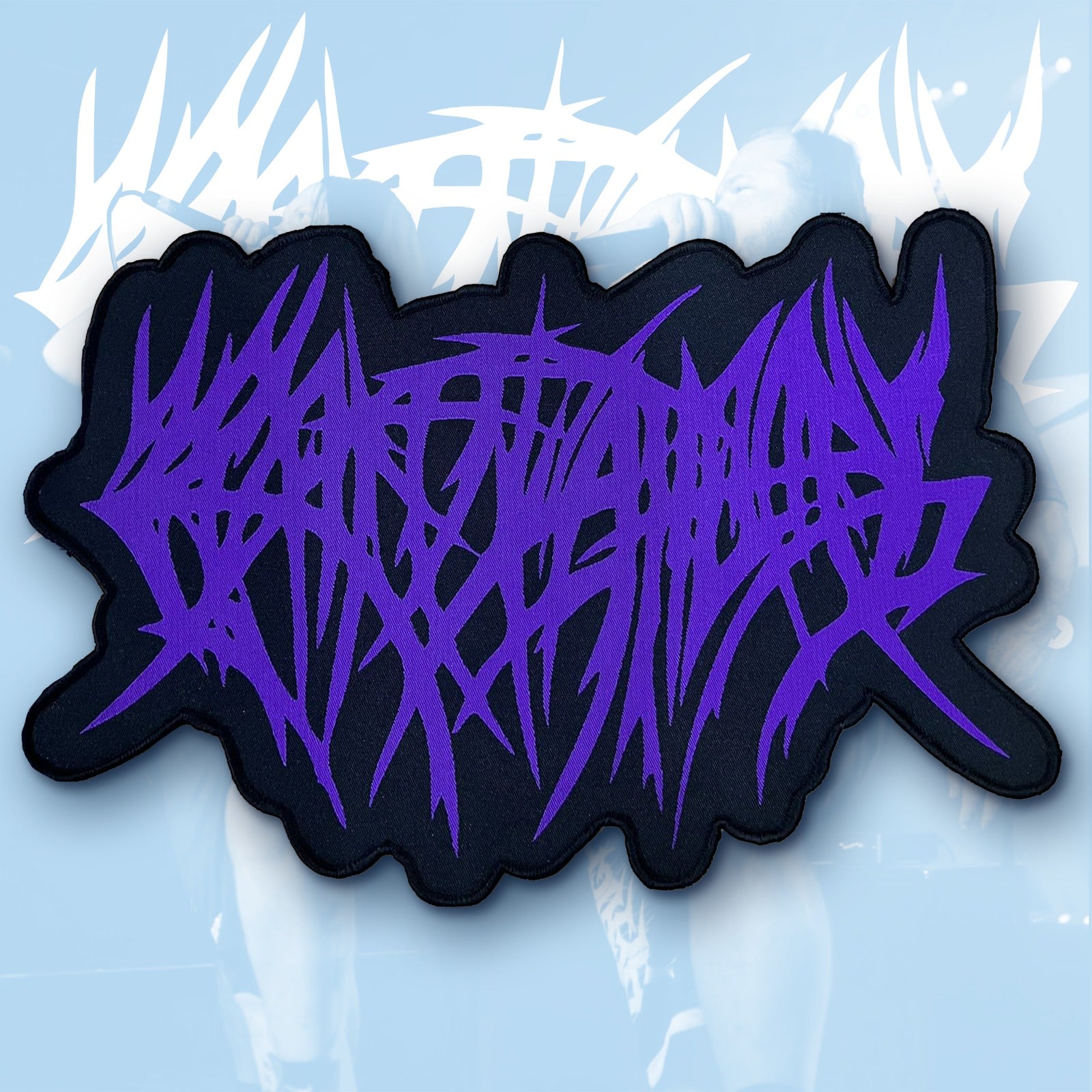 crepitation-logo-patch-oversized-tiss-bordure-noire image 3