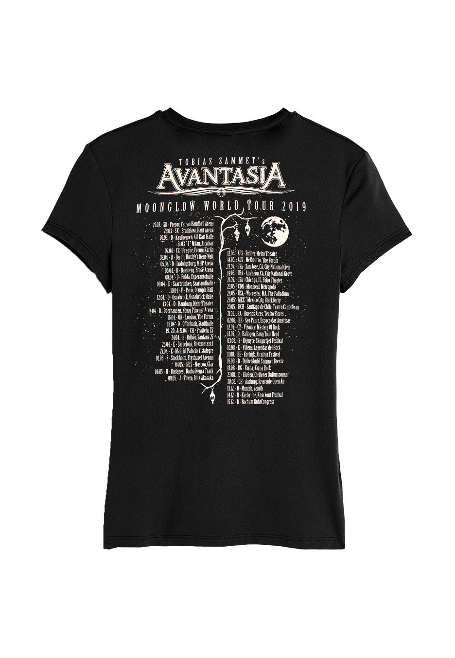 avantasia-moonglow-tour-2019-girly-noir-femme-taille-m image 2