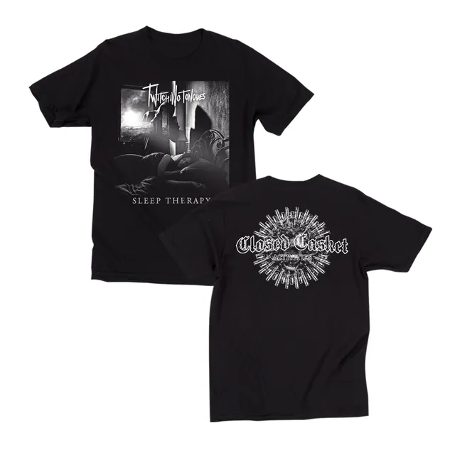 closed-casket-activities-twitching-tongues-sleep-therapy-t-shirt-coton image 1