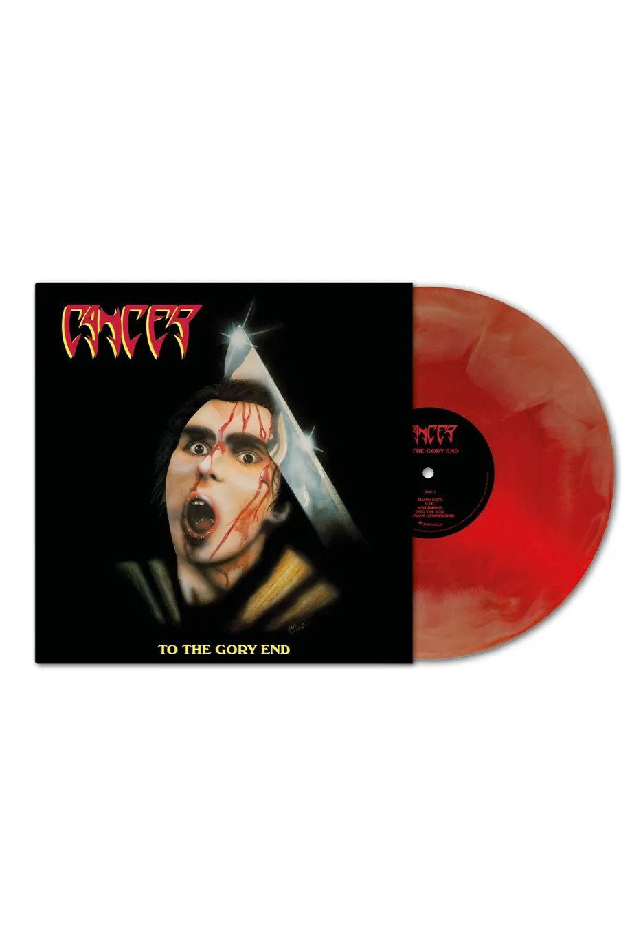 cancer-to-the-glory-end-vinyle-couleur-rouge-transparent image 1
