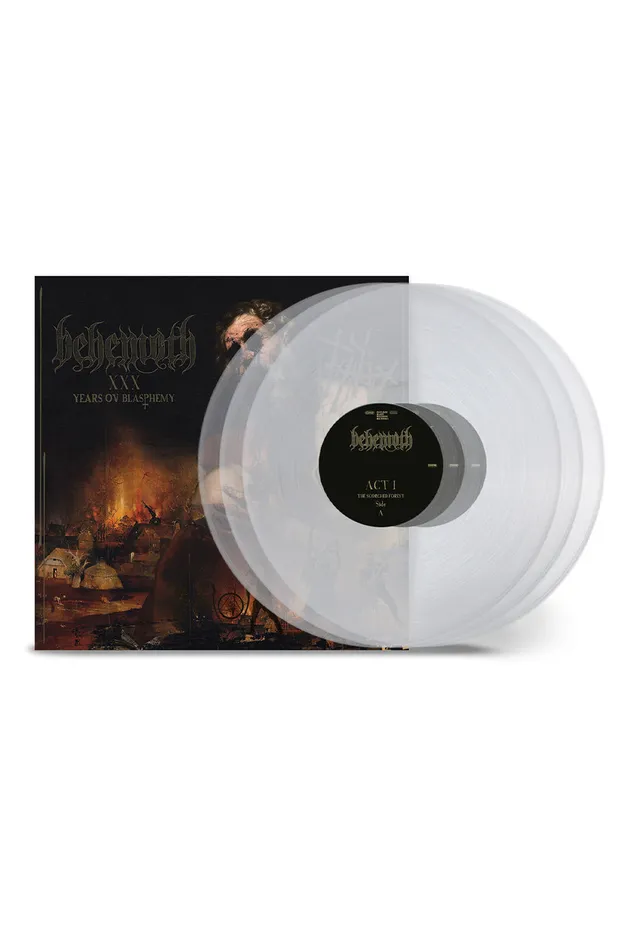 behemoth-xxx-years-ov-blasphemy-vinyle-3-lp-crystal-clear-black-metal image 1