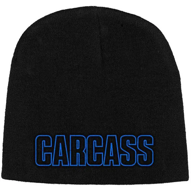 carcass-logo-bonnet-beanie-brod-noir image 1