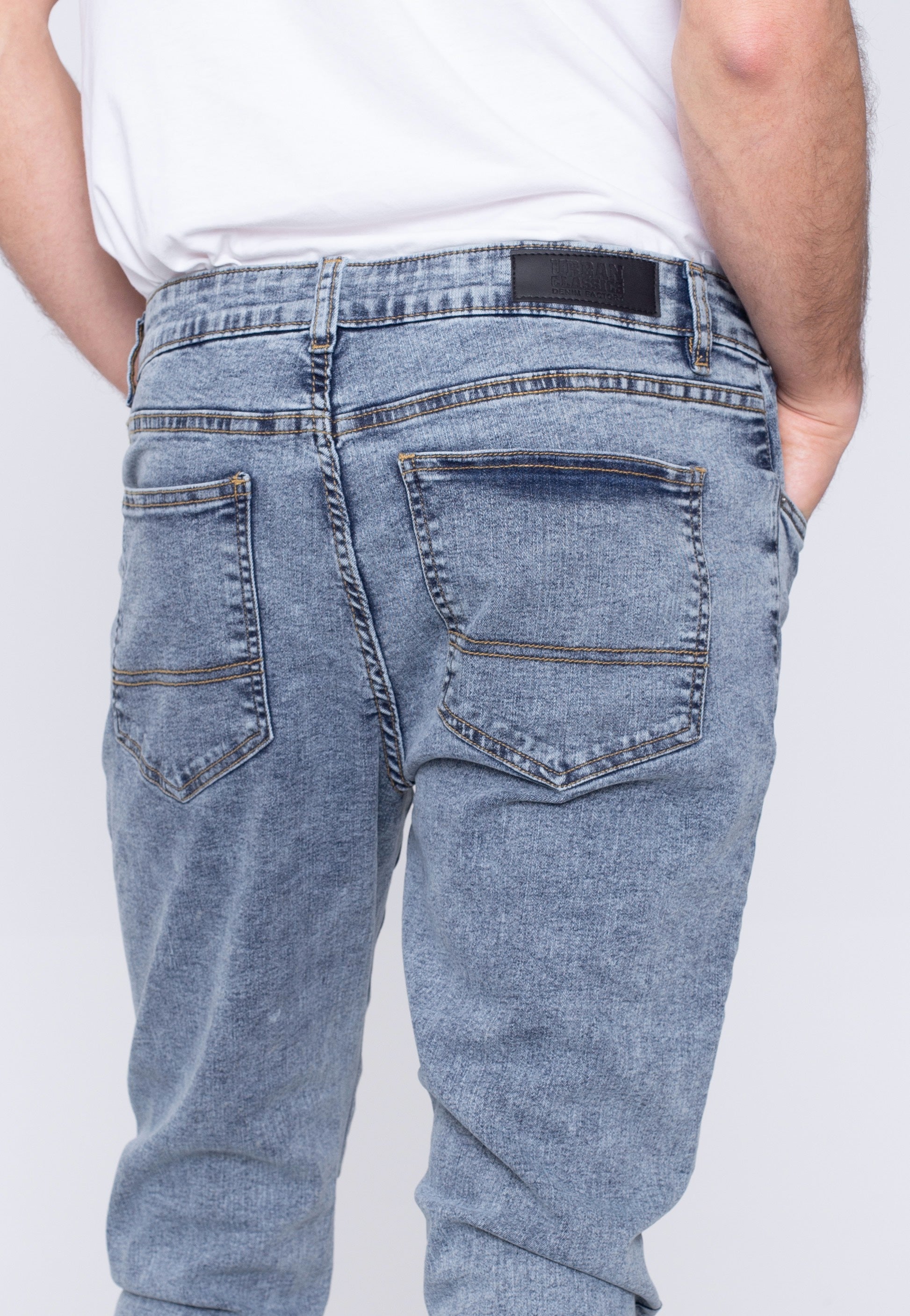 urban-classics-slim-fit-light-skyblue-acid-washed-jean-slim-bleu-clair image 4