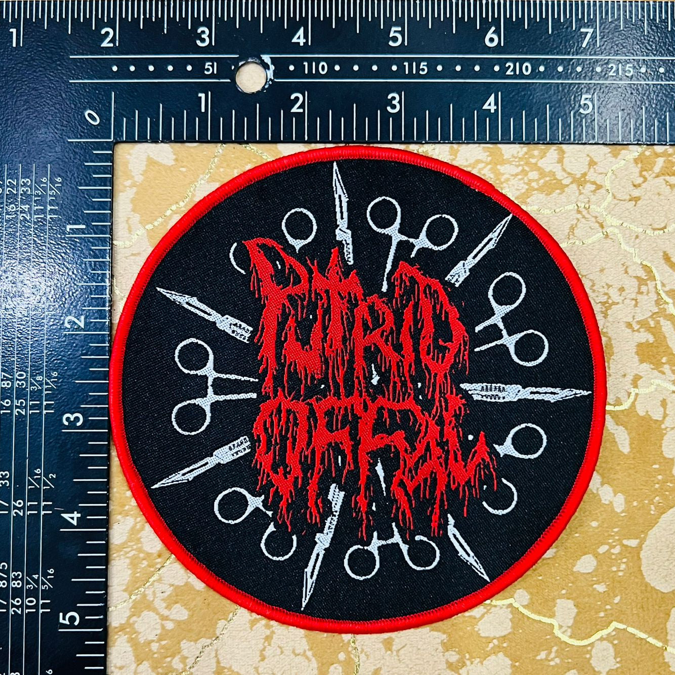 putrid-offal-logo-patch-tiss-cusson-border-noir image 5