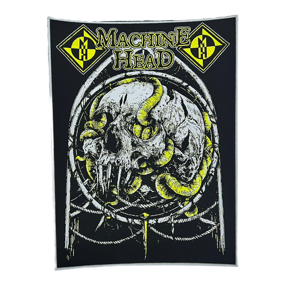 machine-head-rotten-backpatch-dos-bordure-noire image 4