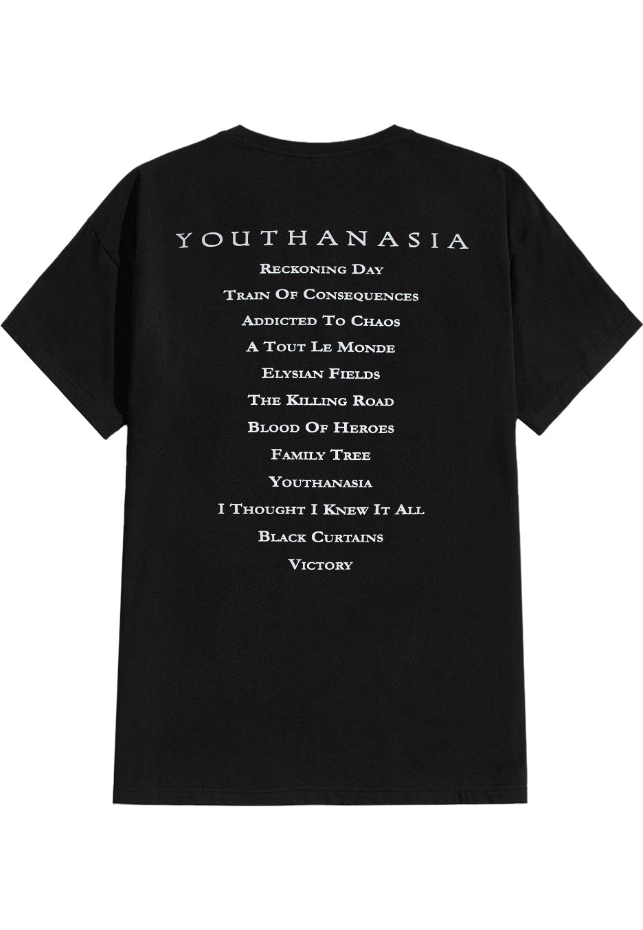 megadeth-youthanasia-tracklist-t-shirt-noir-homme image 2