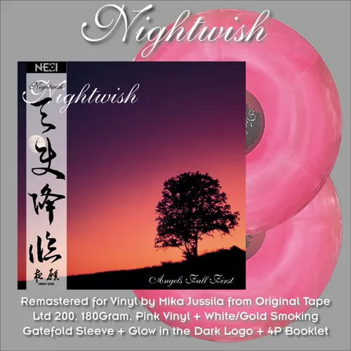 nightwish-angels-fall-first-2lp-vinyle-rose-ltd-200-symphonique image 1