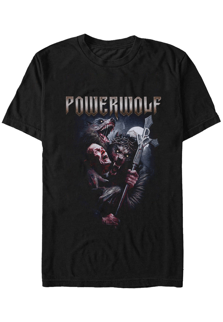 powerwolf-thunderpriest-t-shirt-noir-taille-l image 1