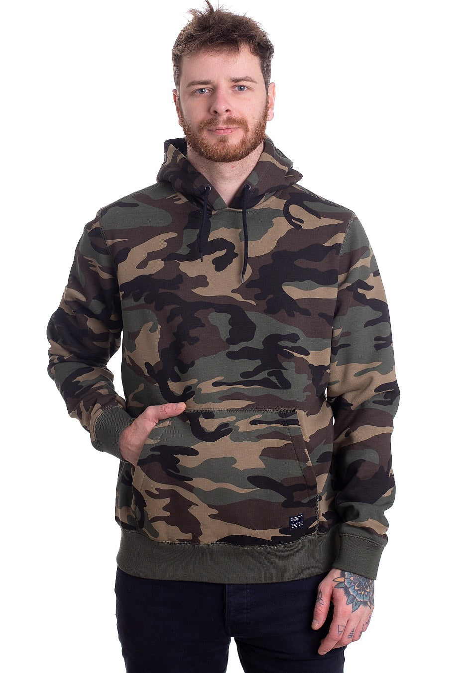 vintage-industries-derby-woodland-hoodie-camouflage-homme image 1