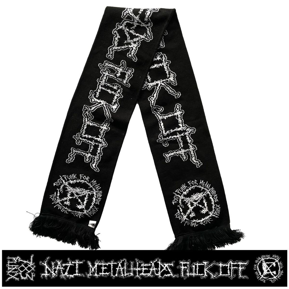 783punx-nazi-punks-fuck-off-charpe-double-face-155-cm image 2