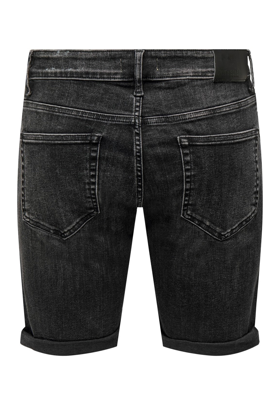only-sons-ply-washed-short-jean-noir-taille-m image 6