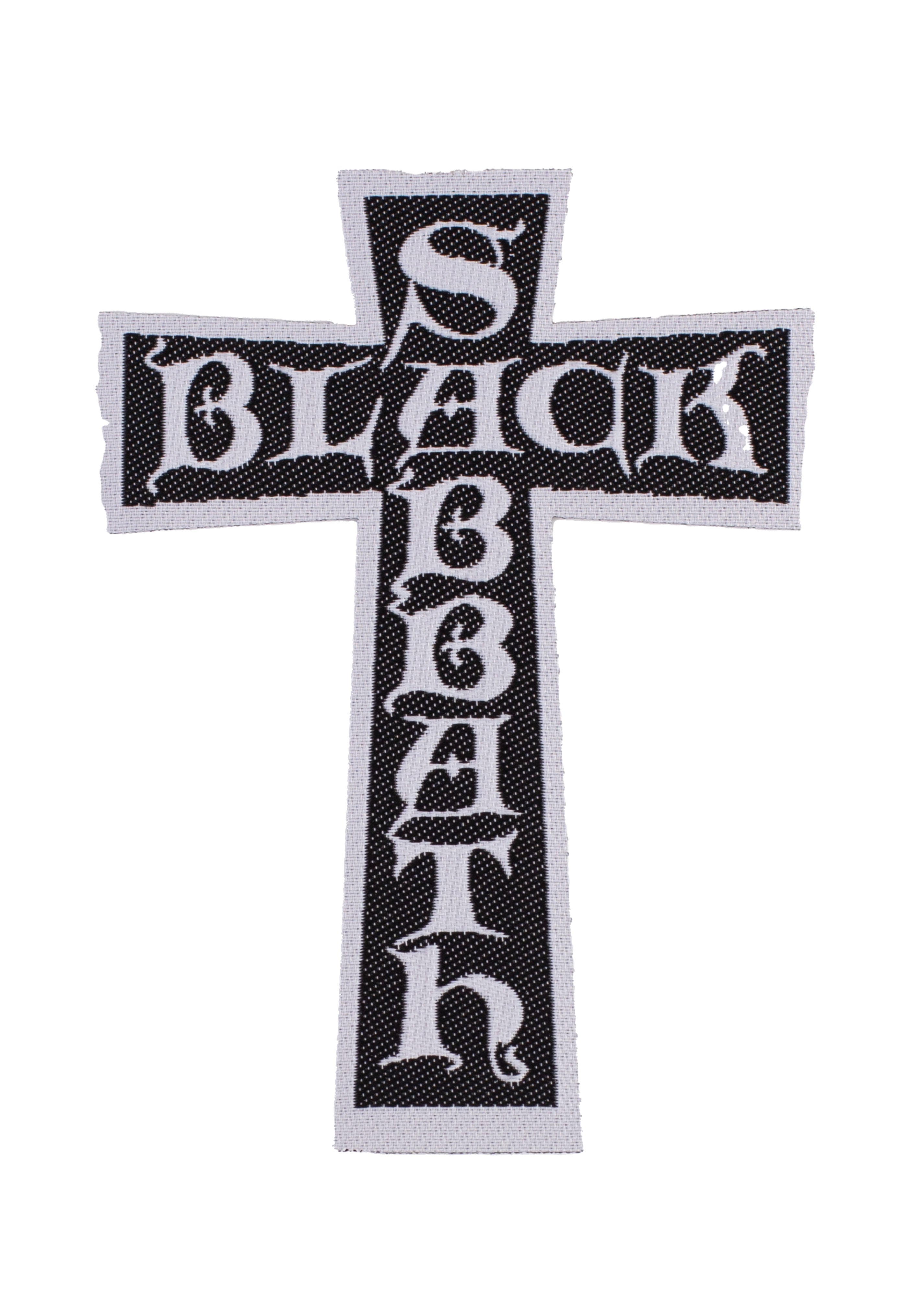 black-sabbath-cross-logo-cut-out-patch-noir image 3
