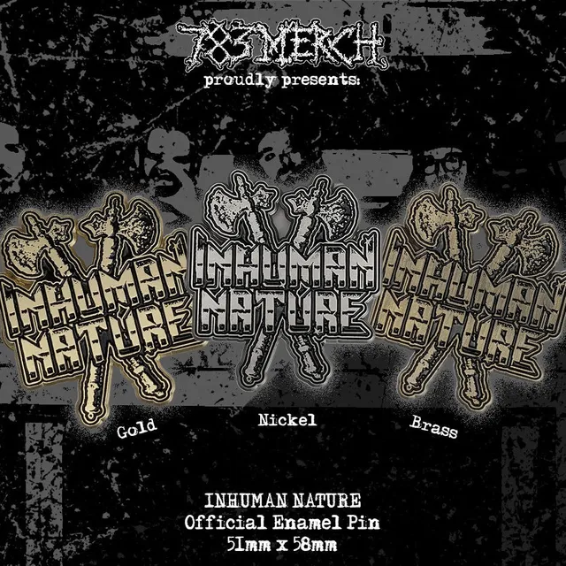 inhuman-nature-logo-pin-s-mail-m-tal-nickel image 1