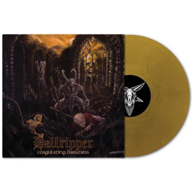 hellripper-coagulating-darkness-vinyle-lp-dition-gold-dor-e image 1