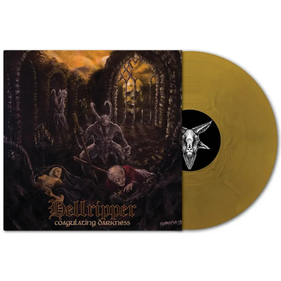 hellripper-coagulating-darkness-vinyle-lp-dition-gold-dor-e image 1