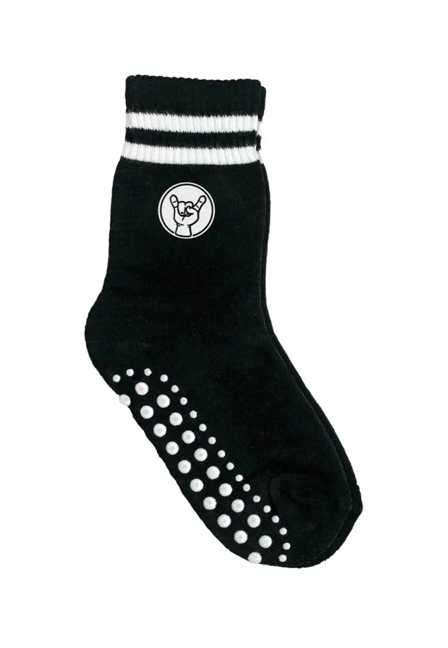 metal-kids-metal-kid-kids-chaussettes-enfant-noires-coton image 1