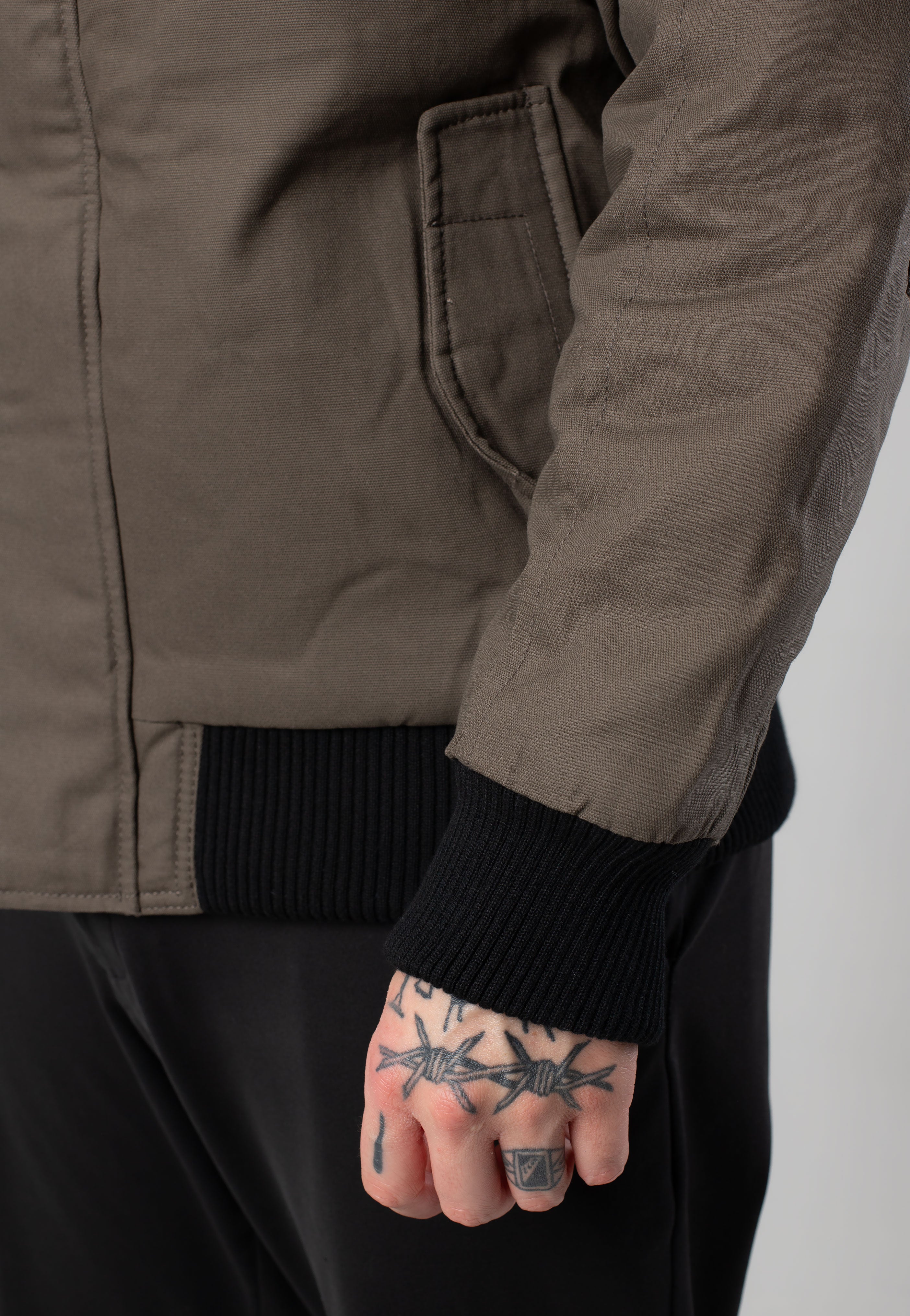 brandit-essential-olive-veste-hiver-homme-twill image 7