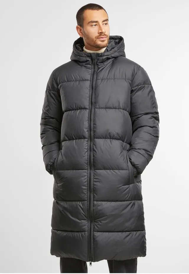 urban-classics-long-puffer-black-veste-hiver-homme image 1