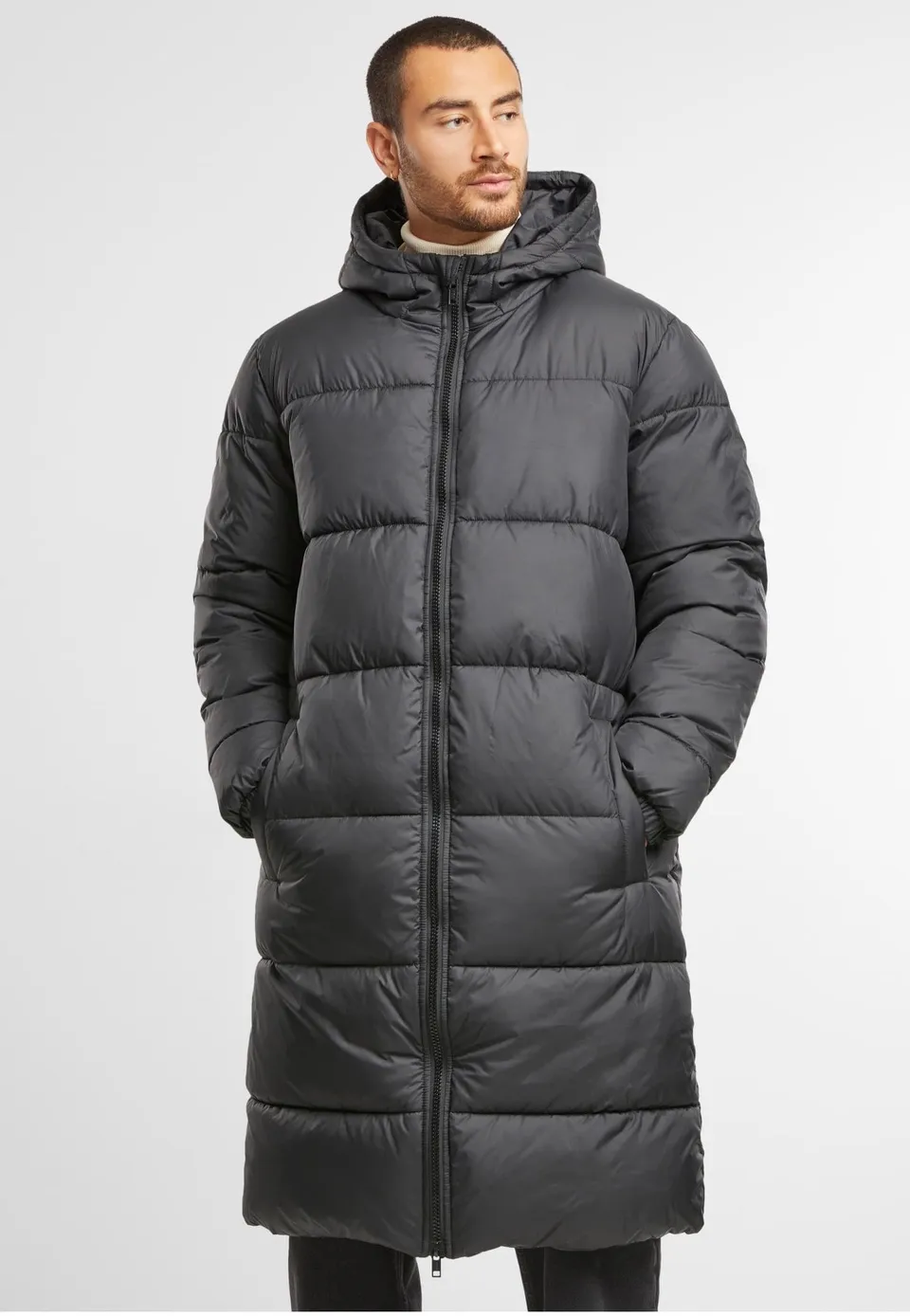 urban-classics-long-puffer-black-veste-hiver-homme image 1