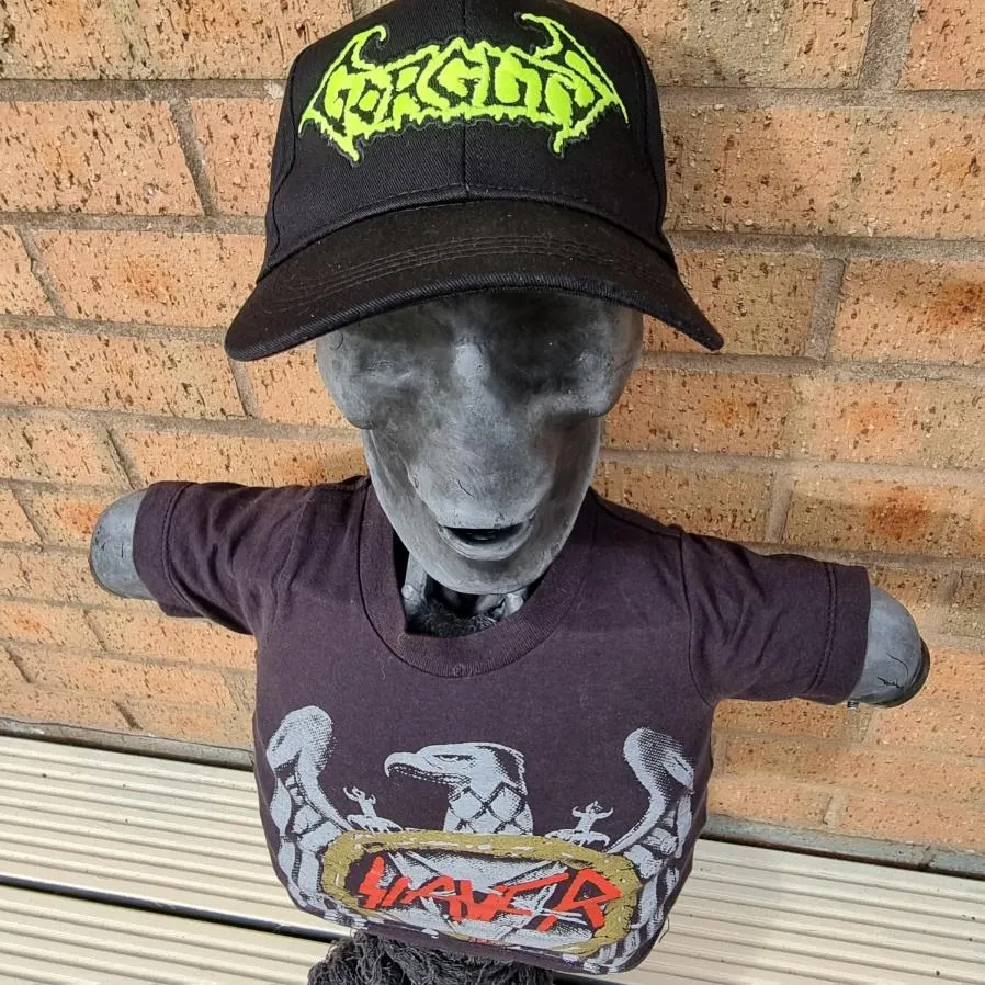 gorguts-logo-glow-in-the-dark-casquette-baseball-jaune-phosphorescente image 1