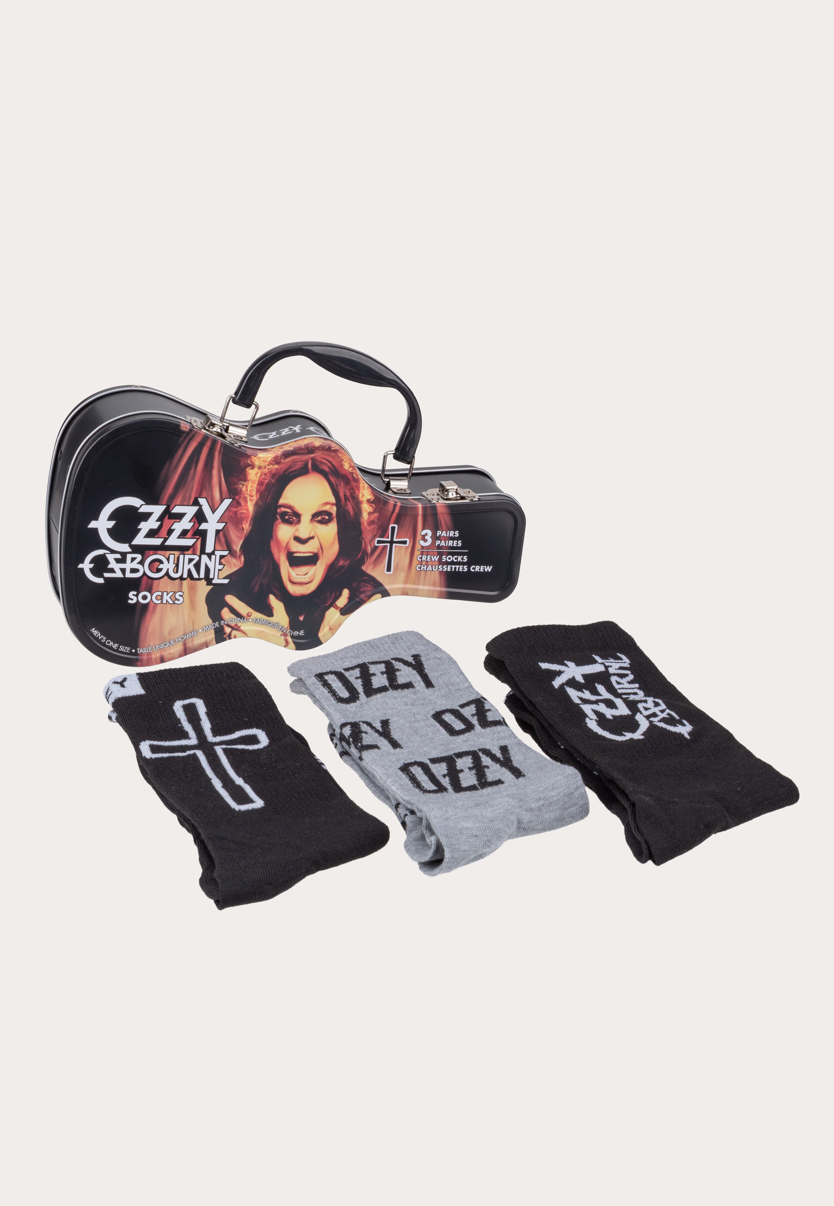 ozzy-osbourne-sock-guitar-tin-chaussettes-multicolore image 5