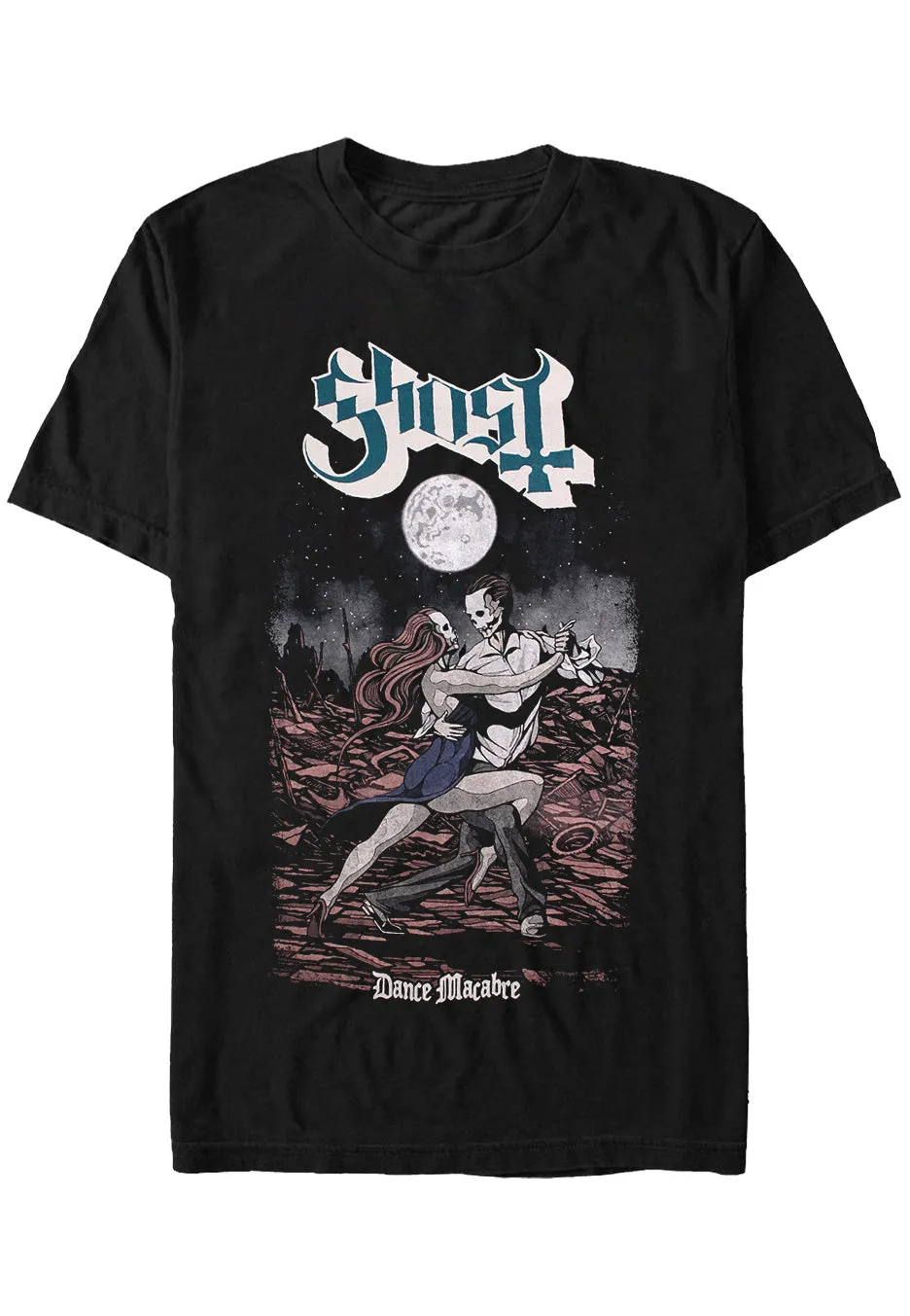 ghost-dance-macabre-t-shirt-homme-noir image 1