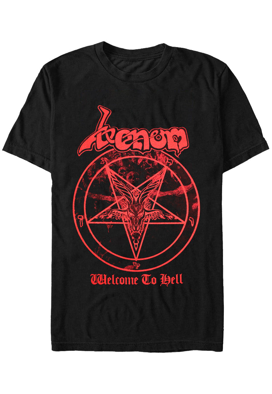 venom-welcome-to-hell-t-shirt-homme-noir-red-taille-l image 1