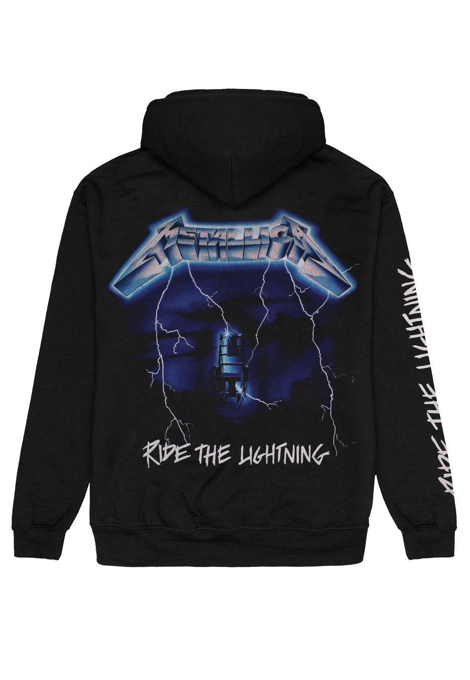 metallica-ride-the-lightning-sweat-zipp-noir-thrash-metal image 2