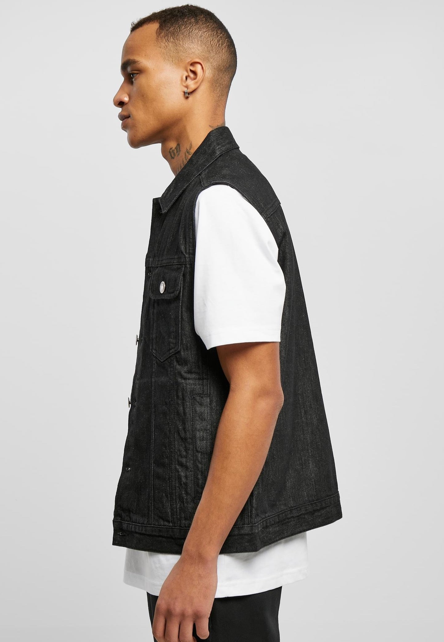 urban-classics-denim-black-washed-gilet-jean-noir-s-3xl image 4