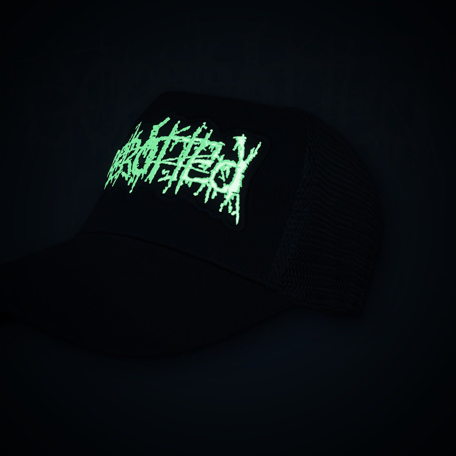 gorerotted-logo-casquette-trucker-brod-e-rouge image 5