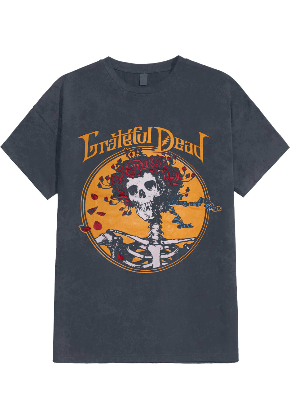 grateful-dead-best-of-cover-washed-t-shirt-noir-manches-courtes image 1