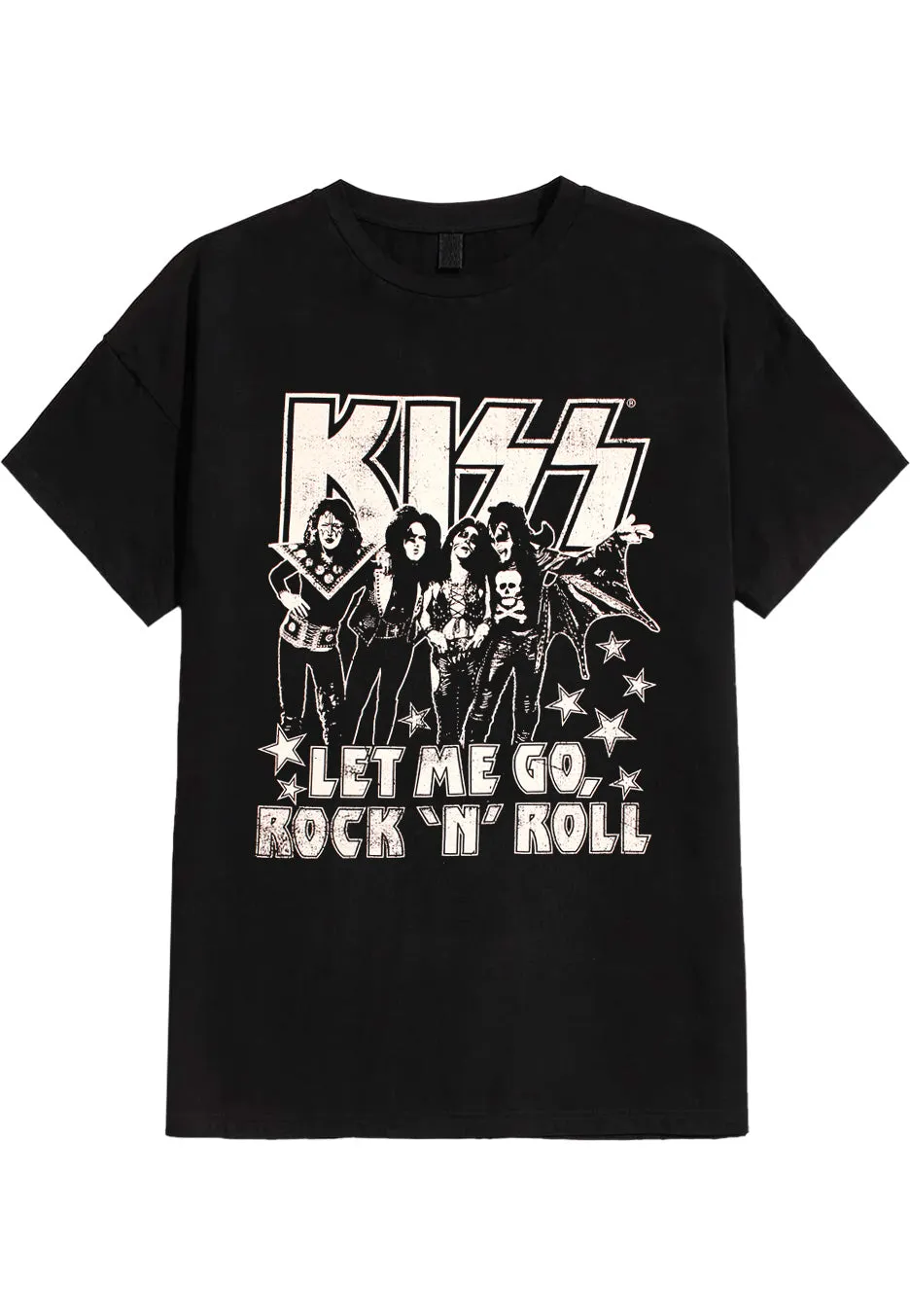 kiss-let-me-go-t-shirt-noir-manche-courte-homme image 1