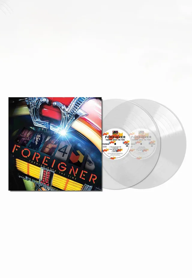 foreigner-turning-back-the-time-vinyle-ultra-clear-2lp image 1