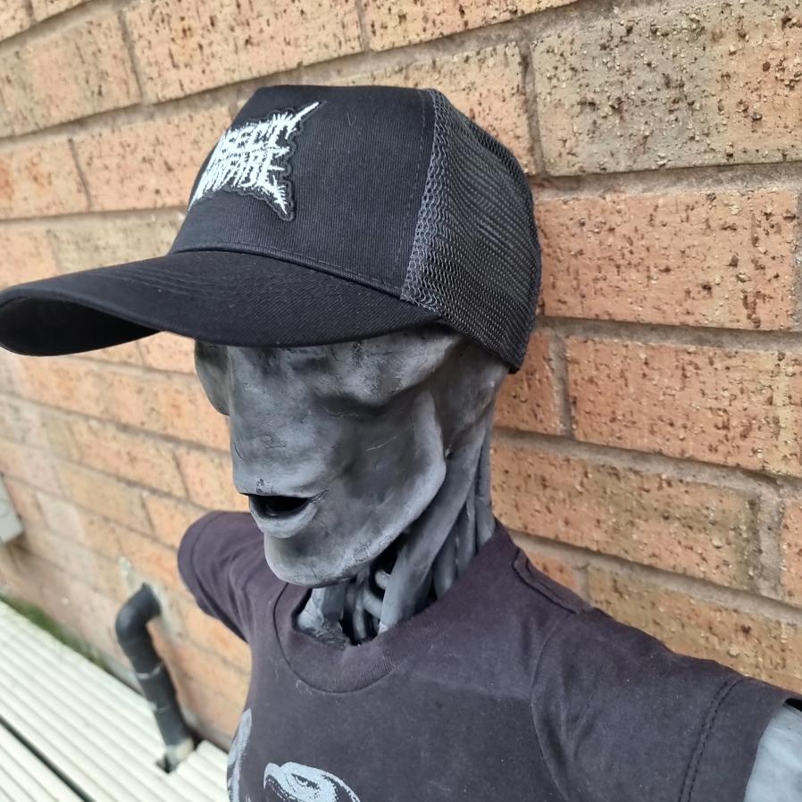 insect-warfare-logo-casquette-trucker-grise-phosphorescente image 4